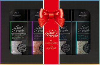 Sel Mondo Geschenkpackung - 4 Mühlen